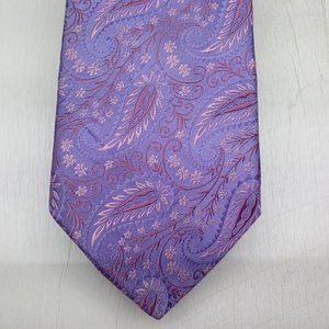 Ted Baker London Purple Paisley 100% Silk